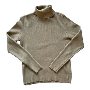 Women’s Ralph Lauren Gold Knit Turtle Neck Sweater